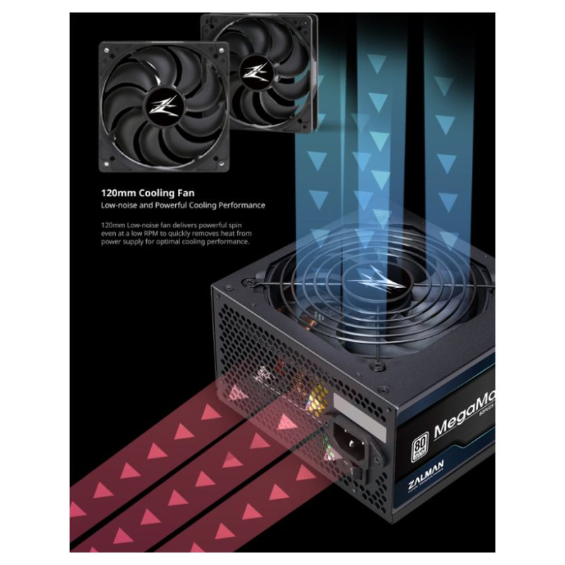 Zalman ZM600-TXII MegaMax600W V2,80+STD