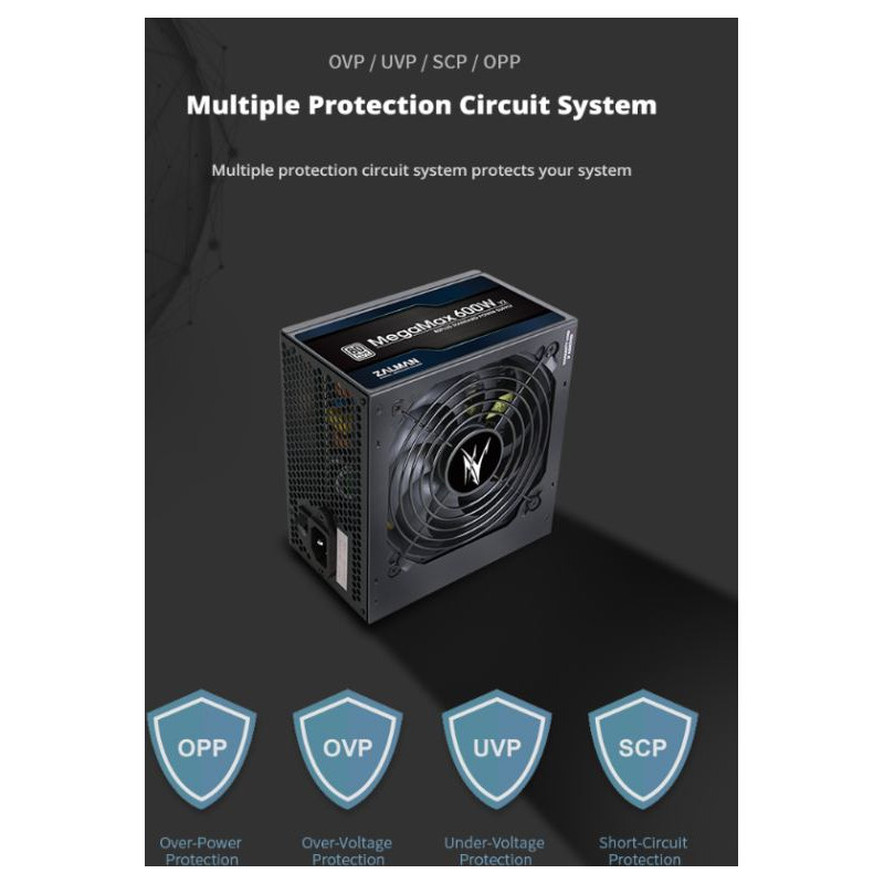 Zalman ZM600-TXII MegaMax600W V2,80+STD