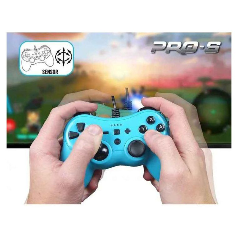 Subsonic Wired Controller Colorz Neon Blue for Switch