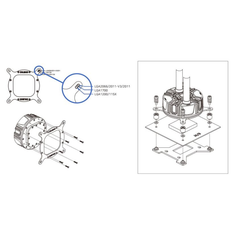 Zalman ZM-1700MKB Intel Mounting Kit