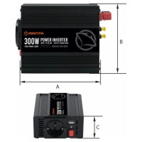 Manta MPI300M Power Inverter 300W DC to AC