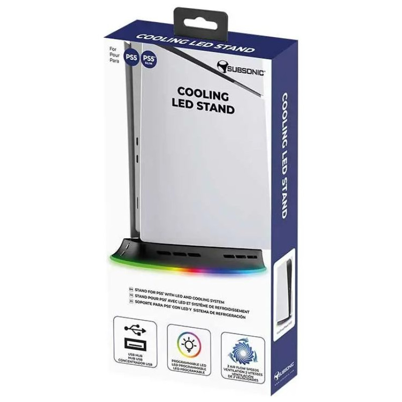 Subsonic Cooling LED stand for PS5 and PS5 Slim