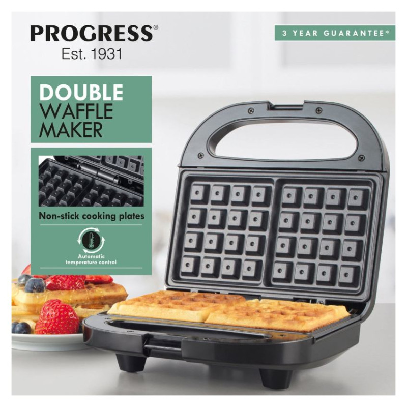 Progress EK5852PVDE Double Waffle Maker