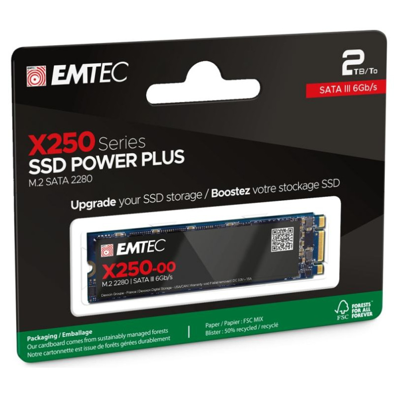Emtec SSD M.2 Sata X250 2TB Power Plus