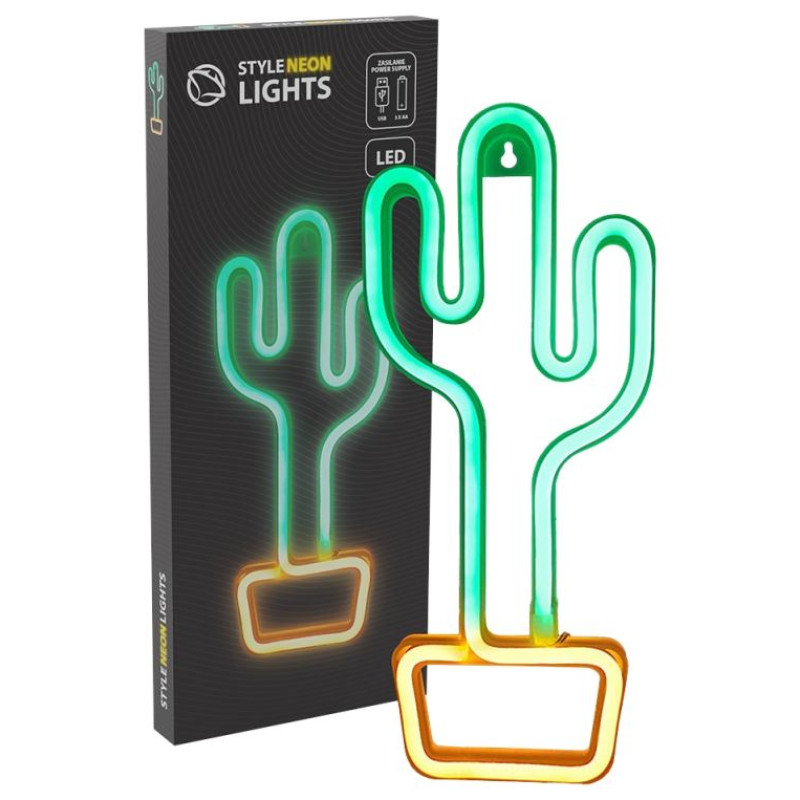 Manta SNL07GNT Style Neon Lights CACTUS Green/Yellow