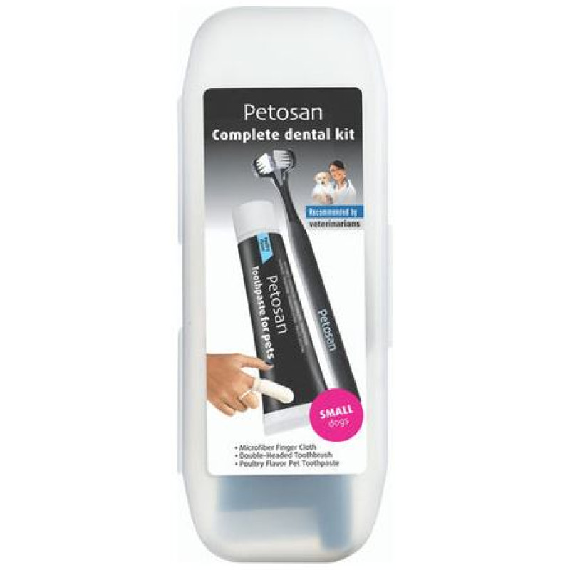 Petosan Complete Dental Kit S - zobu tīrī&scaron;anas komplekts suņiem 3 -7 kg
