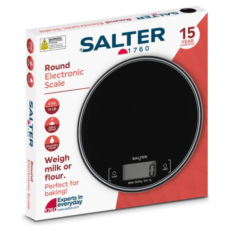 Salter SA00595BCFEU12 Round Kitchen Scale