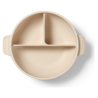 Babyono Silikona šķivis ar piesūcekni un vāku 1661/03 beige