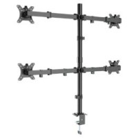 Gembird Monitora stiprinājums Gembird Adjustable Desk Mounted 4-display Rotate Tilt Swivel