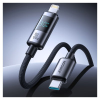 Joyroom S-A16 Pro Prism Series 30W USB-C - Lightning Cable with Display 1.2m - Black