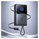Joyroom JR-PR1 10000mAh 22.5W Powerbank with Built-in Retractable USB-C Cable - Black