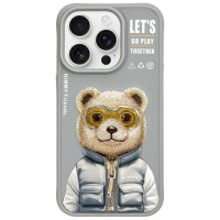 Nimmy Cool&Cute 2.0 Bear Case for iPhone 15 Pro - Gray