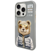Nimmy Cool&Cute 2.0 Bear Case for iPhone 15 Pro - Gray