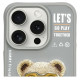 Nimmy Cool&Cute 2.0 Bear Case for iPhone 15 Pro - Gray