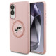 Karl Lagerfeld Silicone Nauble Heads And Circle MagSafe Case for Samsung Galaxy S25 Edge - Pink