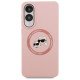 Karl Lagerfeld Silicone Nauble Heads And Circle MagSafe Case for Samsung Galaxy S25 Edge - Pink