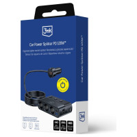 3Mk Protection 3mk Car Power Splitter PD 120W™ QC PPS UCB-C USB-A Car Charger for 7 Devices - Black