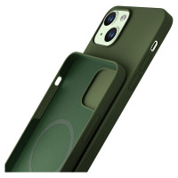 3Mk Protection 3mk Hardy Silicone MagCase for iPhone 15 Plus - green