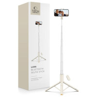 Tech-Protect Selfie Stick Tech-Protect L09S with tripod - beige