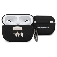 Karl Lagerfeld KLACAPSILGLBK AirPods Pro cover black/black Silicone Ikonik