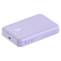 Baseus Magnetic Mini Induction Powerbank 10000mAh 20W - purple + USB-C - USB-C cable