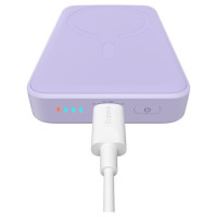 Baseus Magnetic Mini Induction Powerbank 10000mAh 20W - purple + USB-C - USB-C cable