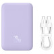 Baseus Magnetic Mini Induction Powerbank 10000mAh 20W - purple + USB-C - USB-C cable