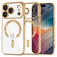 Tech-Protect MagFlex MagSafe Case for iPhone 17 Pro - Transparent Gold