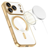 Tech-Protect MagFlex MagSafe Case for iPhone 17 Pro - Transparent Gold