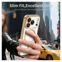 Tech-Protect MagFlex MagSafe Case for iPhone 17 Pro - Transparent Gold