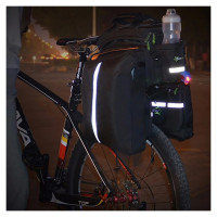Rockbros A6-03BK bicycle bag for trunk 35 l with fold-out pockets - black