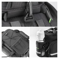Rockbros A6-03BK bicycle bag for trunk 35 l with fold-out pockets - black