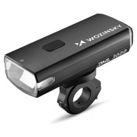 Wozinsky Front Bike Light + USB-C Cable (3000 lm) - Black